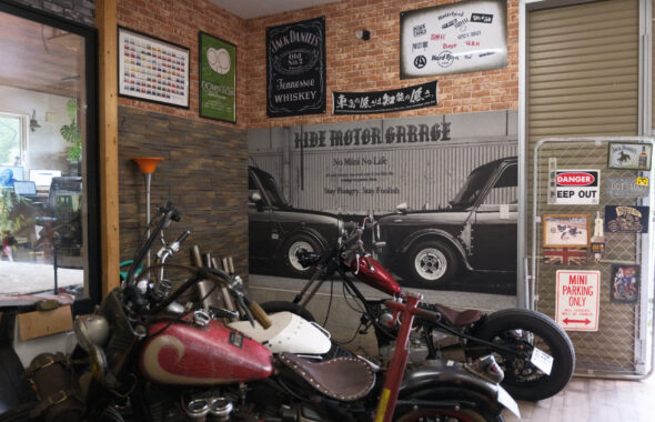 ガレージの内装施工